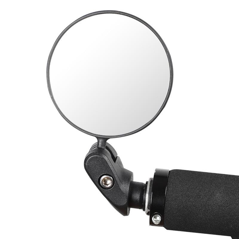 Bicycle Motorcycle Folding Rearview Mirror 360 Rotation Wide Angle Handlebar Mount Adjustable Bike Riding Back Convex Mirror
