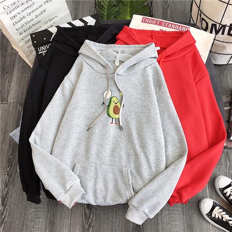 ÁO HOODIE IN HÌNH QUẢ BƠ
