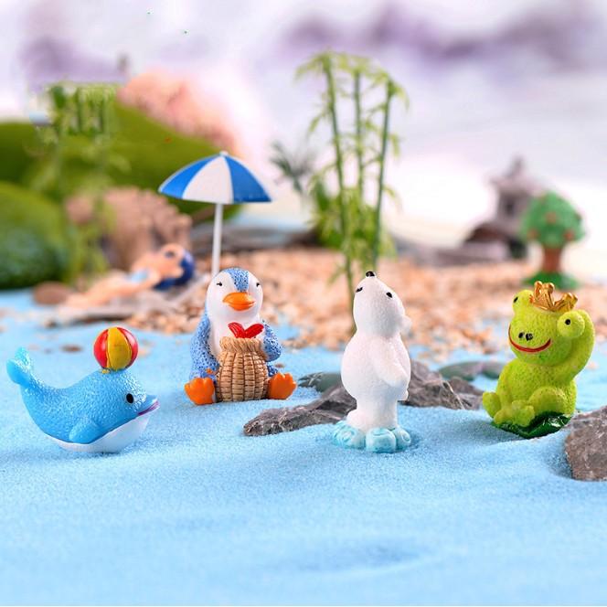 KHO-HN * Mô hình các con thú nhỏ trang trí tiểu cảnh, móc chìa khóa, DIY - PART 1