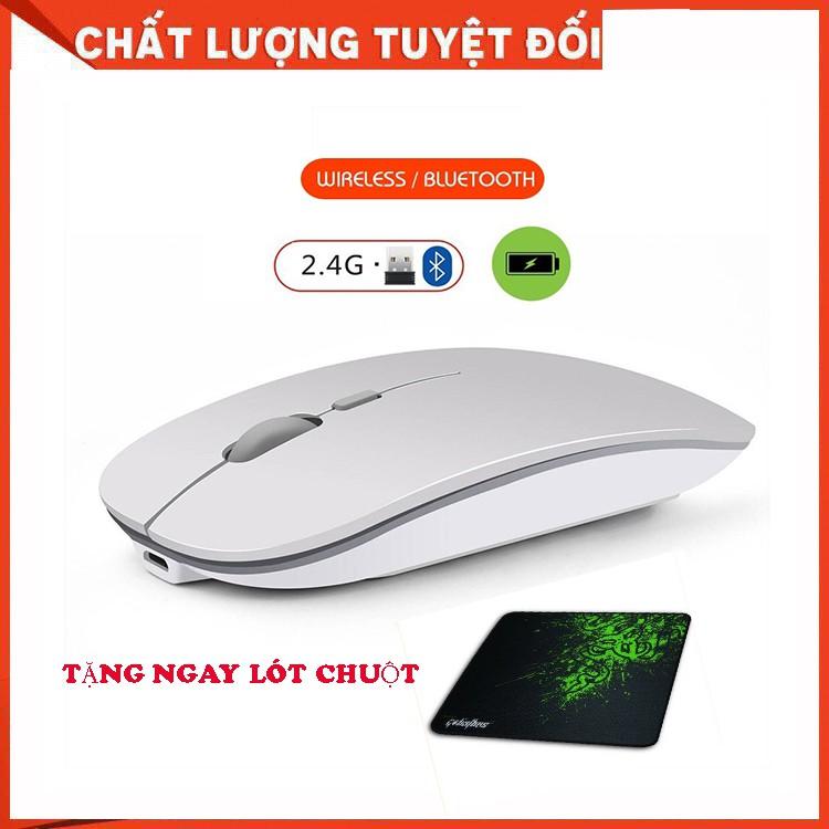 Chuột không dây tự sạc  (Wireless/Bluetooth Mouse Re-chargeable) chuyên dùng cho Máy tính, Laptop, Phone, Tivi