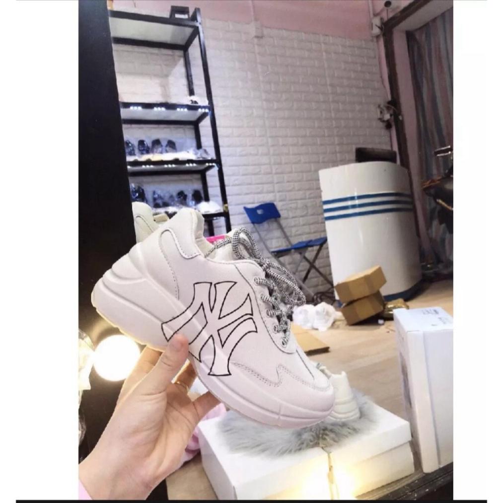 FREE SHIP 50K Giày thể thao độn đế nữ , giày sneaker nữ đế độn in chữ 3 màu siêu đẹp - 40.