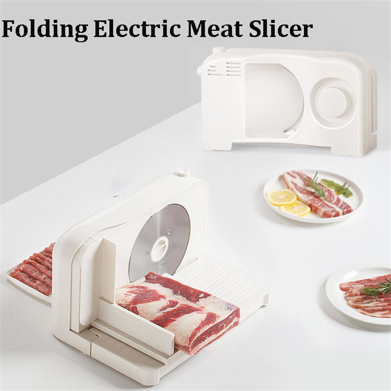 Máy Cắt Thái Thịt Tươi Điều chỉnh độ dày thịt Cutting  Meal Machine Công Nghệ Đức 150W