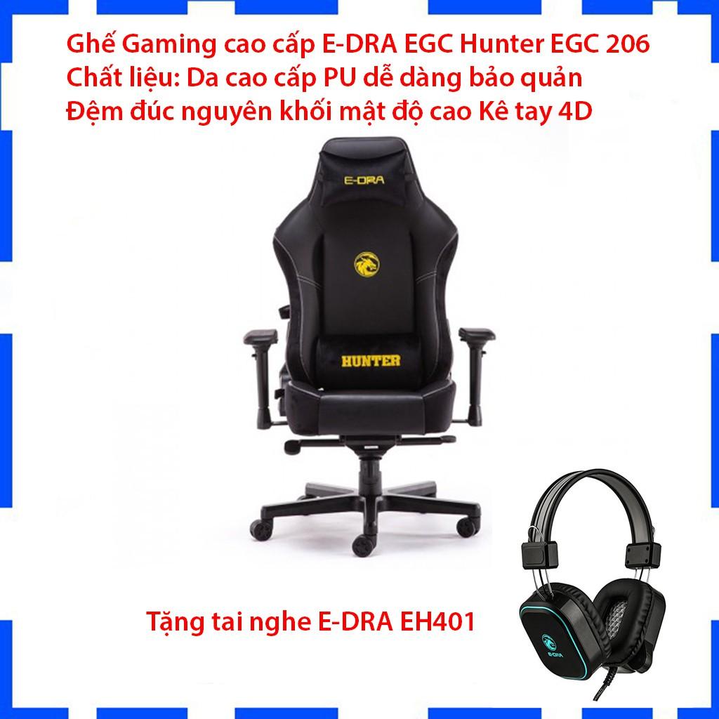 Ghế Xoay Gaming cao cấp E-DRA Hunter EGC 206 - Hàng chính hãng