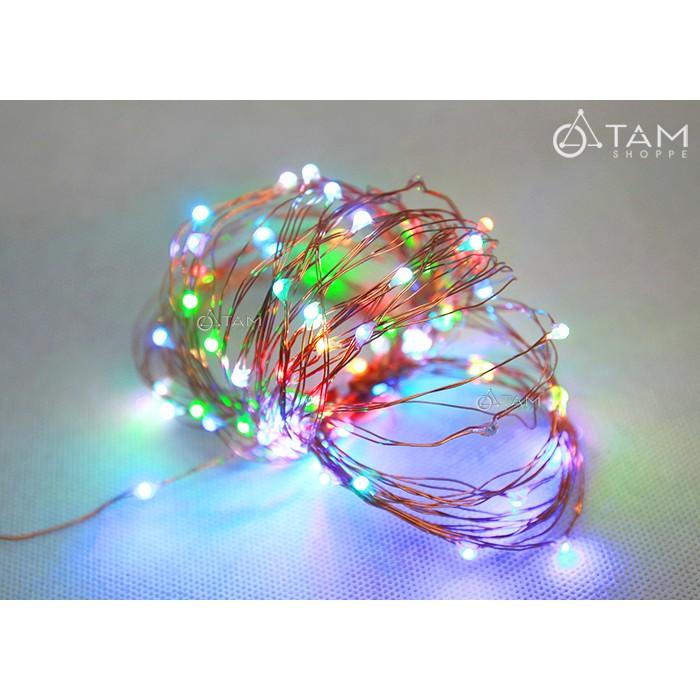 Dây đèn Led đom đóm nhiều màu chớp nháy điện trực tiếp 10m L-FAIRY-01