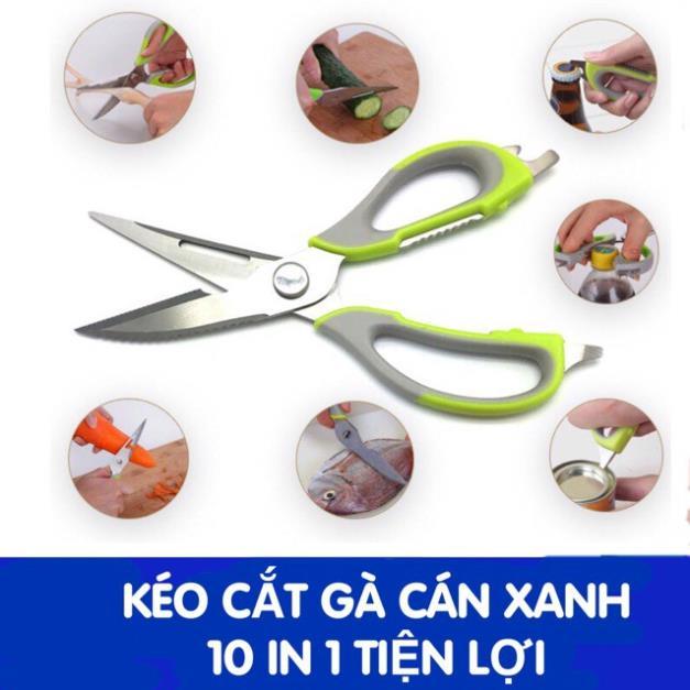 Kéo đa năng nhà bếp cắt gà, nạo vỏ, đánh vảy cá, mở bia