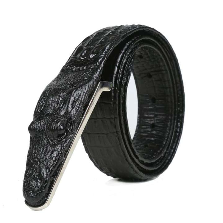 Thắt lưng da nam vân cá sấu - Da PU - Dây dài 1m2 - Kiểu dáng thiết phong cách lịch sự sang trọng thời trang - Phù hợp mọi lứa tuổi