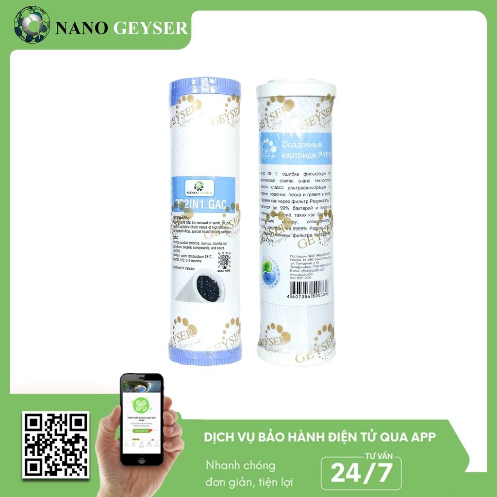 Bộ lọc thô đầu nguồn Nano Geyser dùng cho nước sinh hoạt - Hàng Chính Hãng