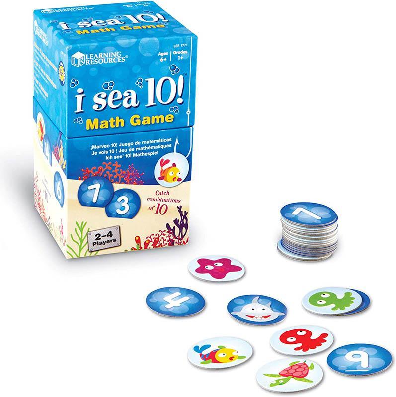 Learning Resources Bộ đồ chơi toán học - I Sea 10! Math Game