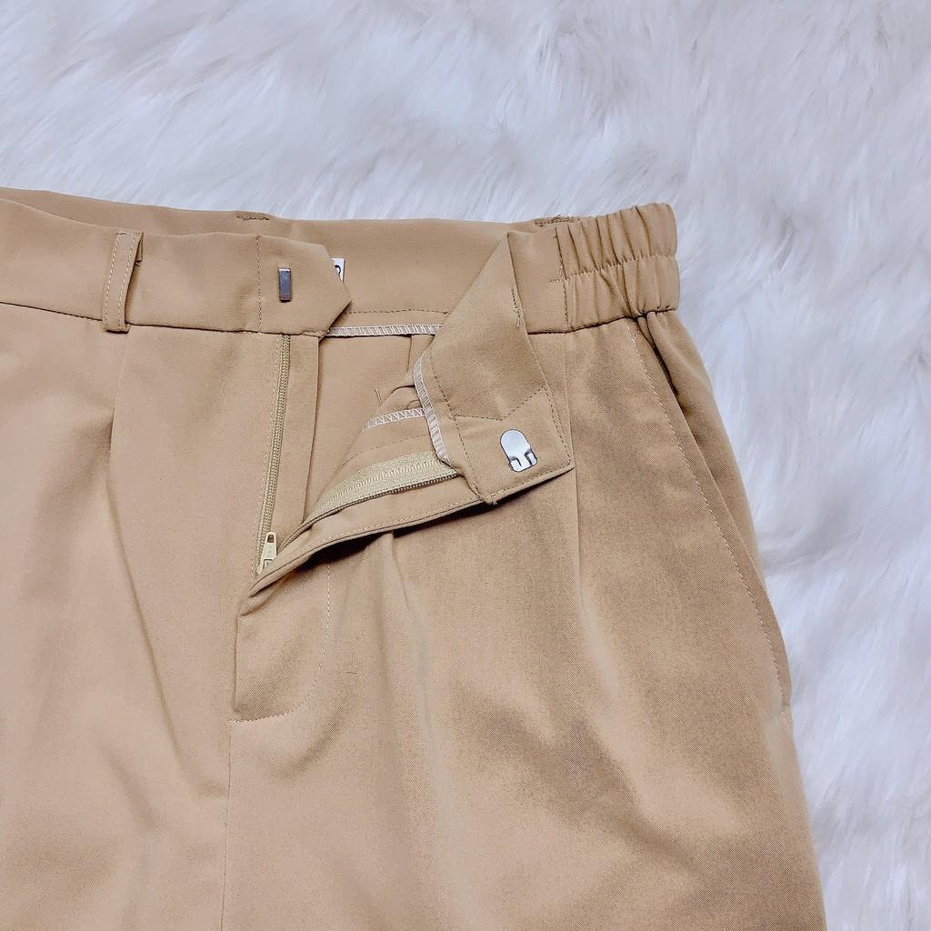 Quần baggy nữ cap cao lưng thun nhiều màu