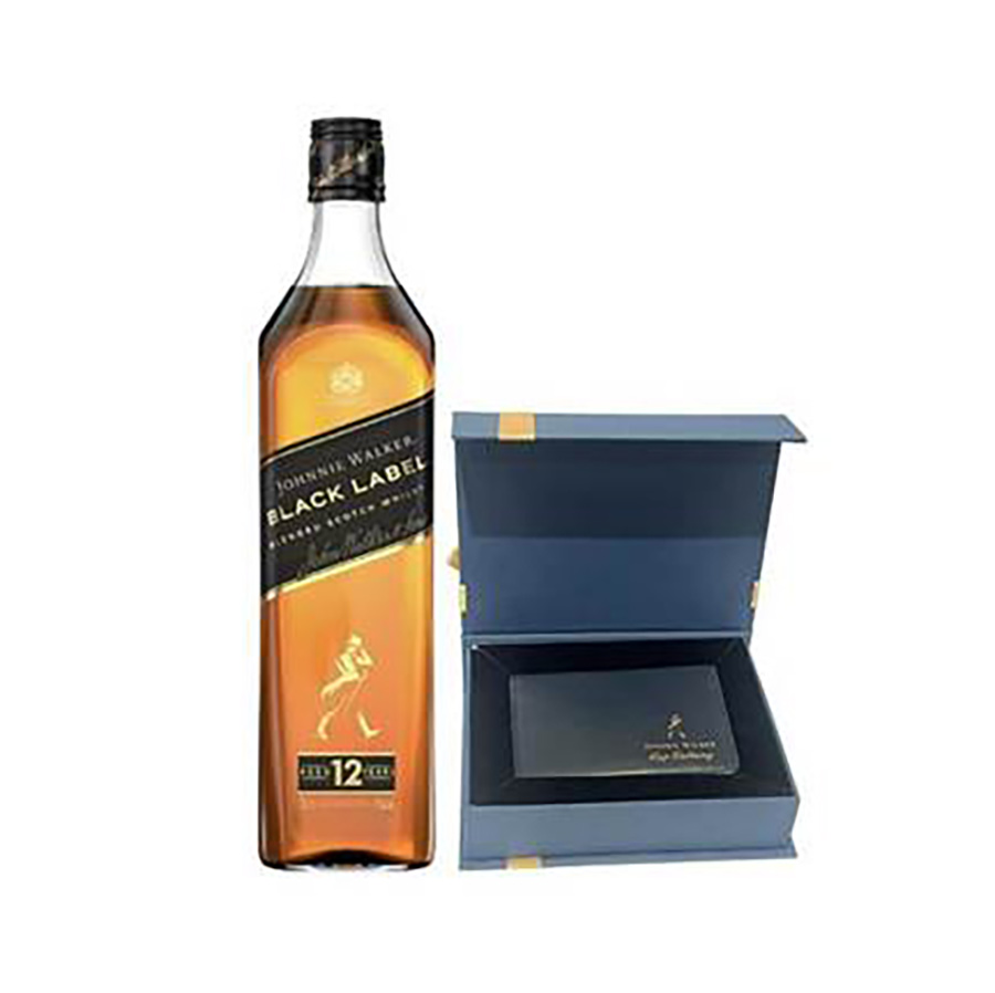 Rượu Combo Johnnie Walker Black Label 75cl In Style 750ml