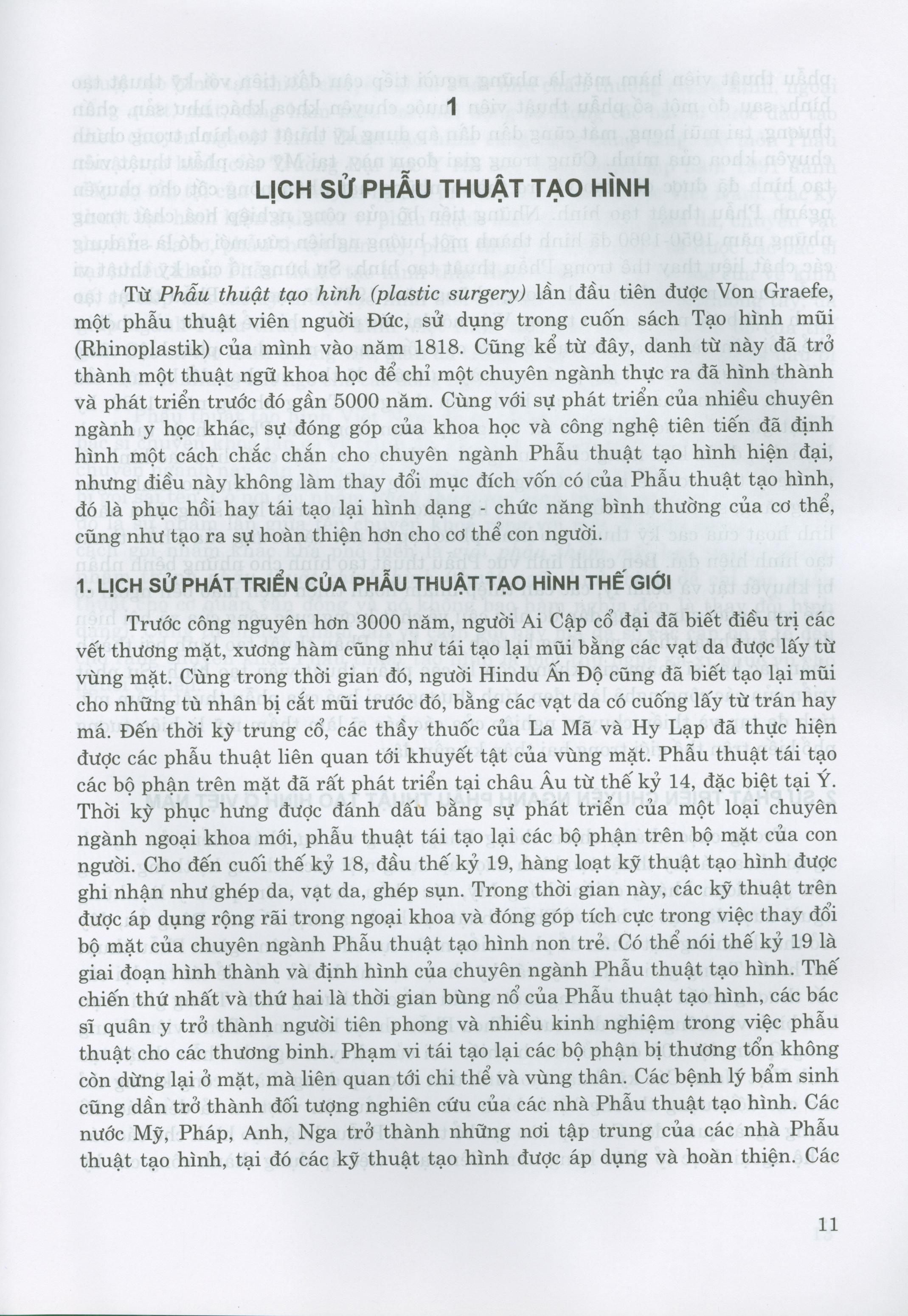 Các Vấn Đề Cơ Bản Trong Phẫu Thuật Tạo Hình Thẩm Mỹ - Phần I: Đại Cương