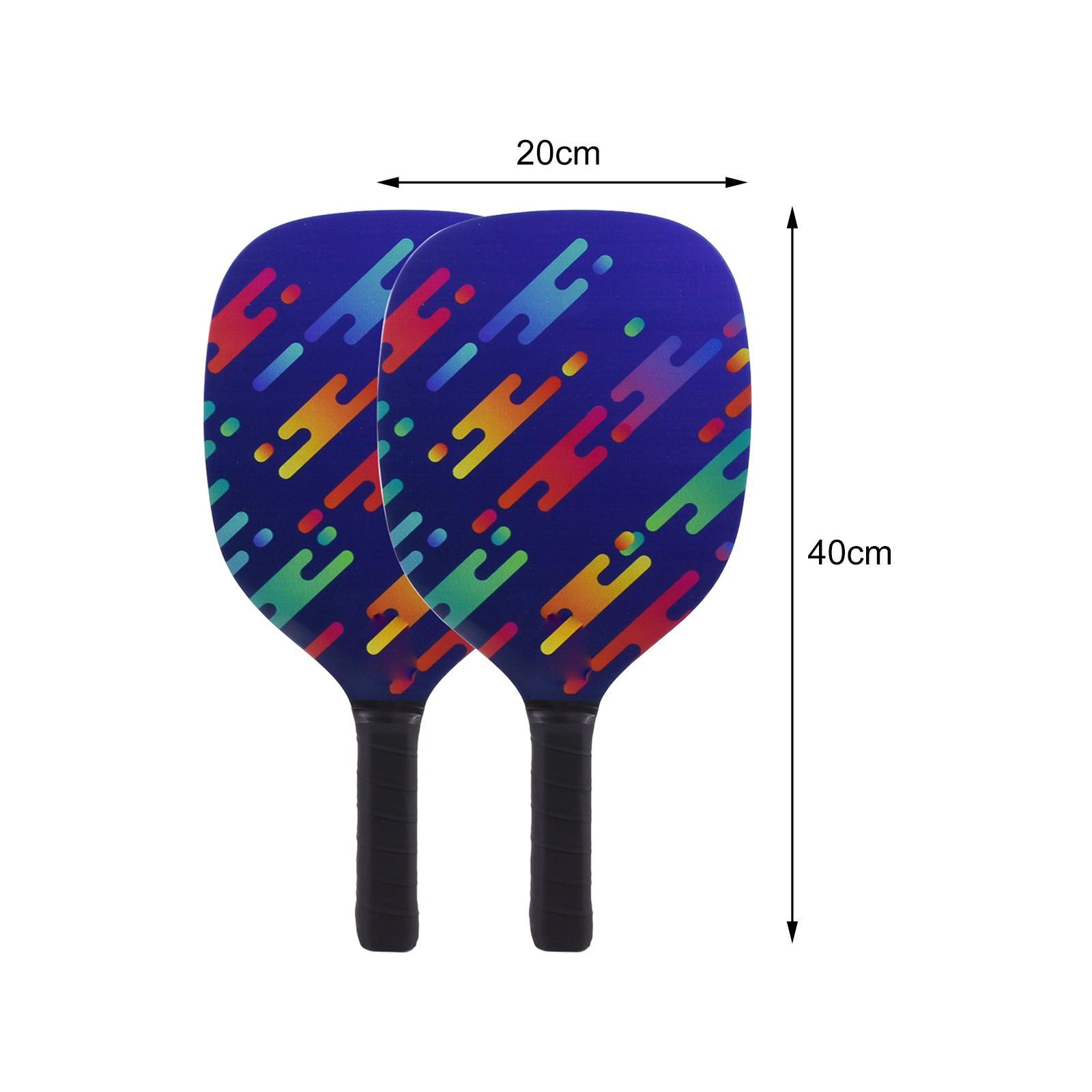 Pickleball Paddles Set of 2 Rackets Carrying Bag 4 Pickleballs for Women Indoor Sports