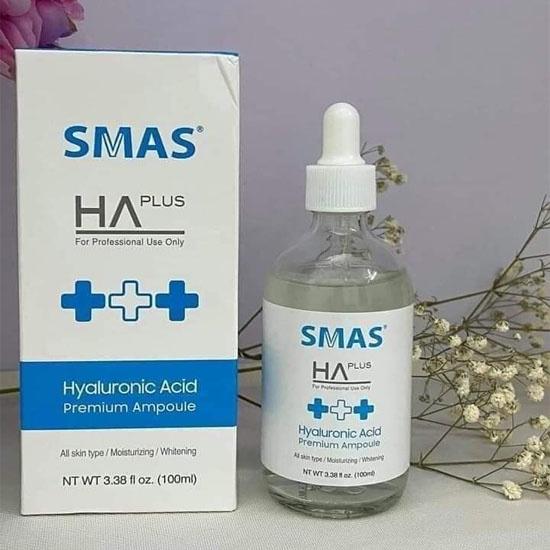 HÀNG NHẬP KHẨU - Tinh Chất Serum SMAS HA Plus - Hyaluronic Acid Premium Ampoule Cấp Ẩm Làm Trắng Sáng Da Cấp Nước 100ml