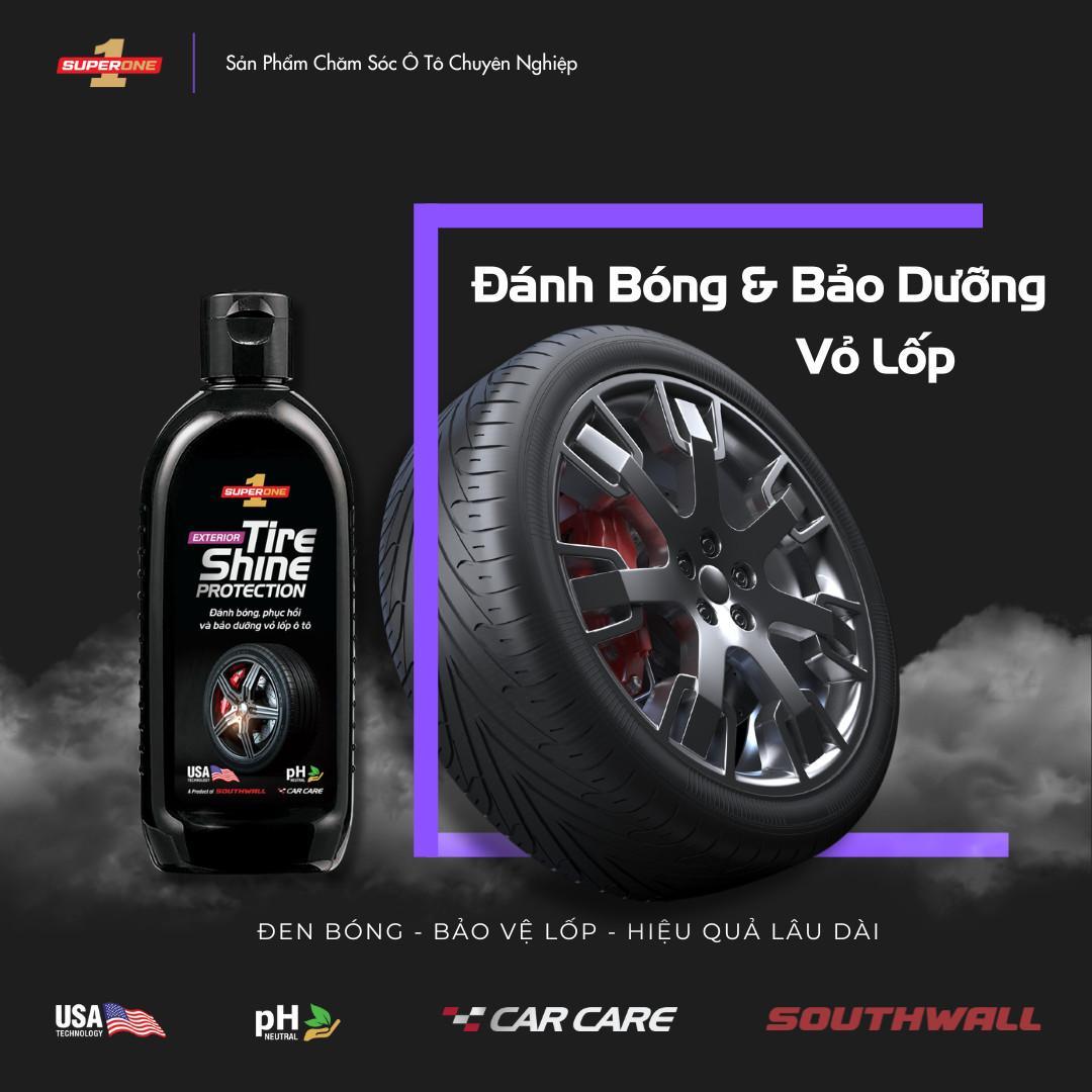 Kem Đánh Bóng Bảo Dưỡng Vỏ Lốp Ô Tô SUPERONE Tire Shine Protection - Exterior SOUTHWALL B204