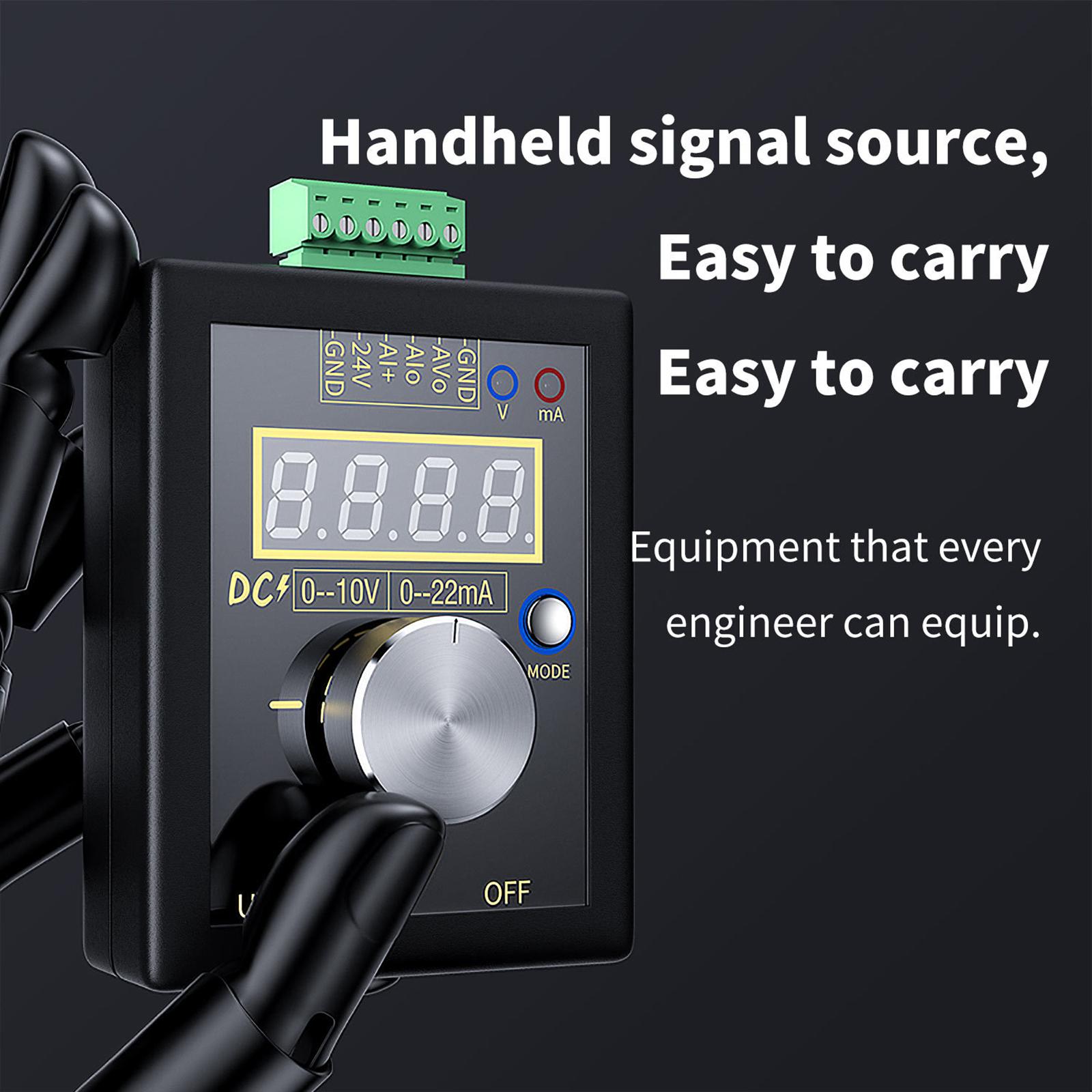 Digital Voltage Signal Generator 0-20mA Handheld Signal Generator Source Simulator Meter