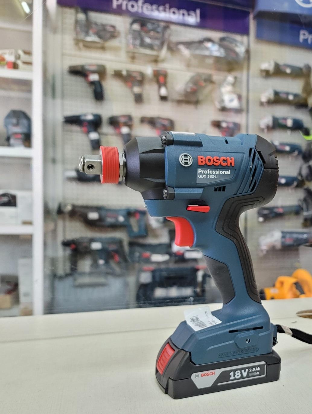 MÁY SIẾT BU LÔNG DÙNG PIN 18V BOSCH GDX 180-LI - HÀNG CHÍNH HÃNG
