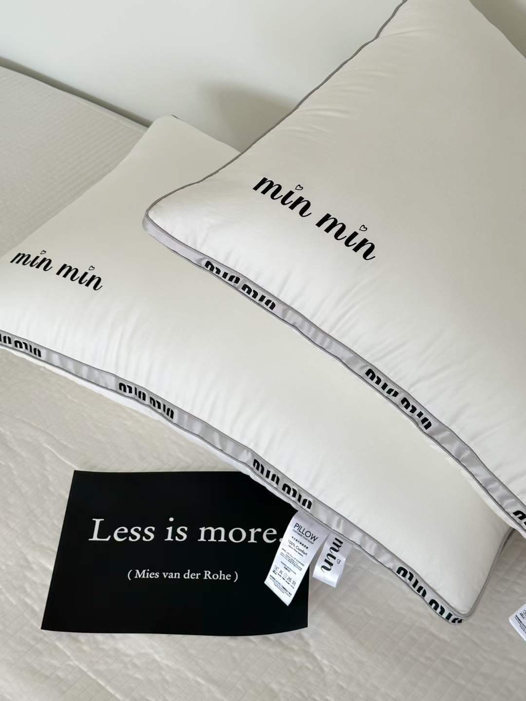 Ruột gối lông vũ tencel min min LIDACO bông microfiber cao cấp chống đau mỏi cổ vai gáy cho giấc ngủ êm ái (1 chiếc)