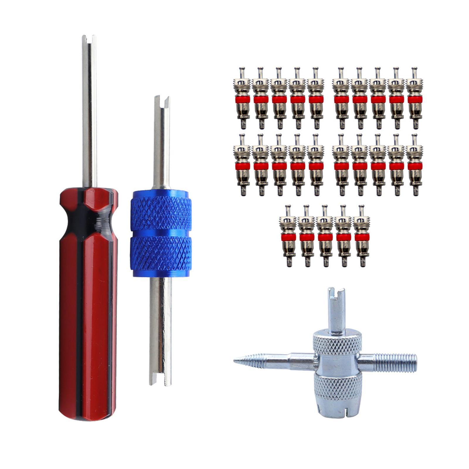 Core Remover Tool   Stem Tool ,Durable Tire  Repair Tool Professional, Dual Single Head Installer Tools for Bicycles