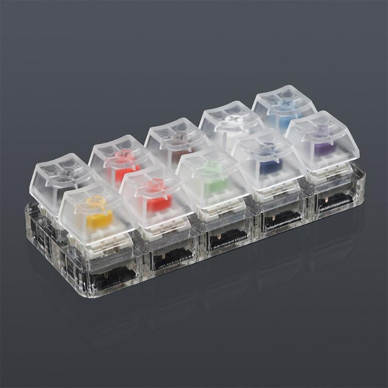 HSV 10 Key Caps Translucent Keycaps Testing Tool Kailh Box Switches Keyboard Tester