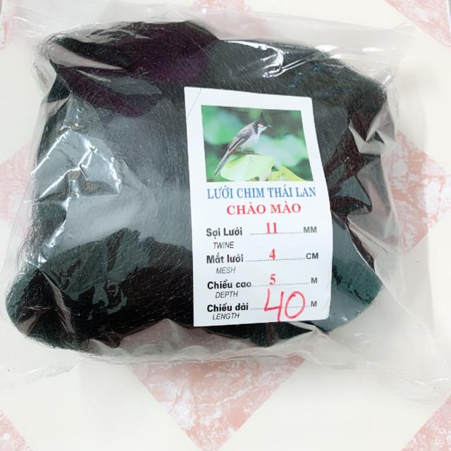 Lưới bẫy chim 4cm cao 5m dài 40m hàng gia công lưới siêu nhậy y hình