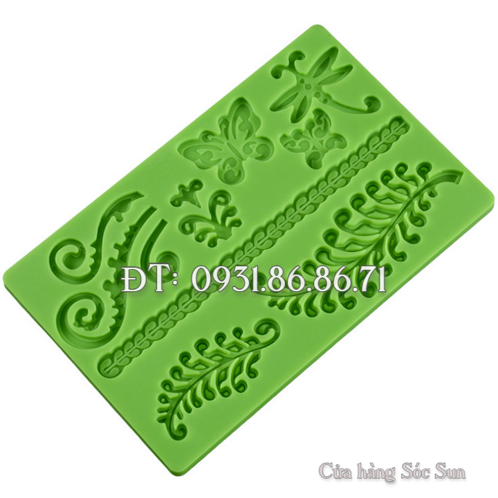 Khuôn silicon viền hoa văn kiểu – Mã số 1680