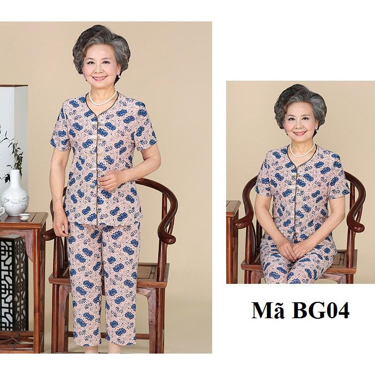 Bộ đồ cho người già , quà tặng cho bà, cho mẹ yêu ngày hè