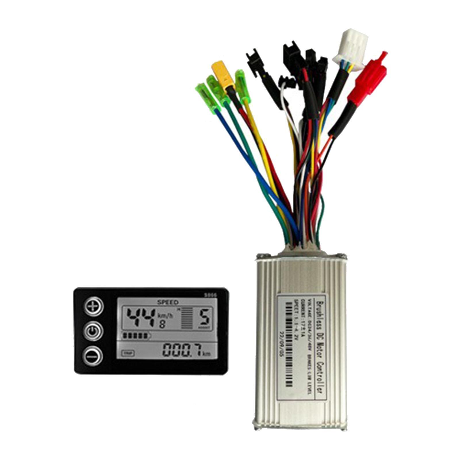Motor Brushless Controller LCD Panel Aluminium Steady Speed Professional Durable Lightweight Sensitive Control Components for Electric Bike