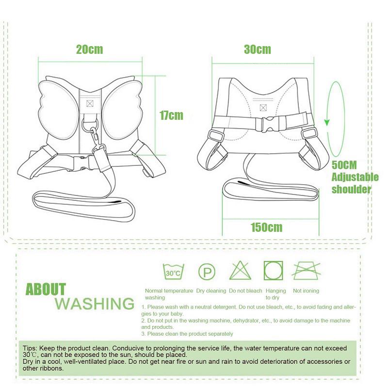 1.5M Dây Cho Trẻ An Toàn Cho Bé Tập Đi Chống Mất Đai Dây An Toàn Cho Bé Vui Chơi Ngoài Trời Đi Bộ Tay Cầm Tay cho Bé