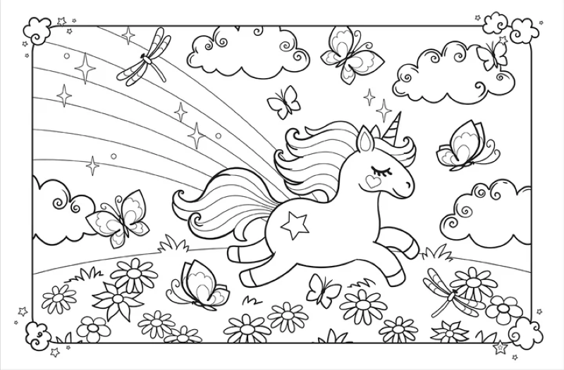Sách Giant Activity Pad - Unicorn