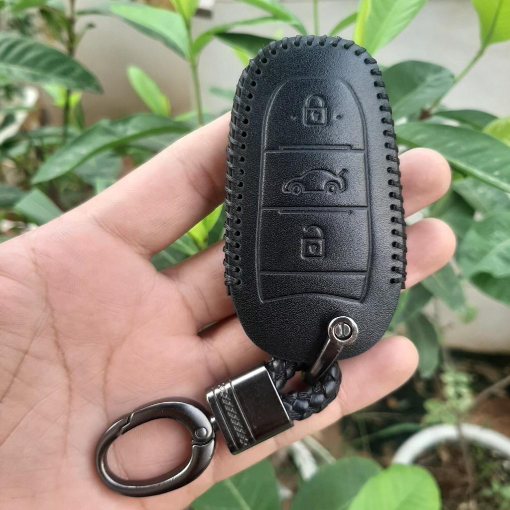 Bao Da Chìa Khoá Peugeot 2008,3008,5008. Da Bò Nhập Khẩu ITALIA, Khắc Tên, Số ĐT Chủ Xe