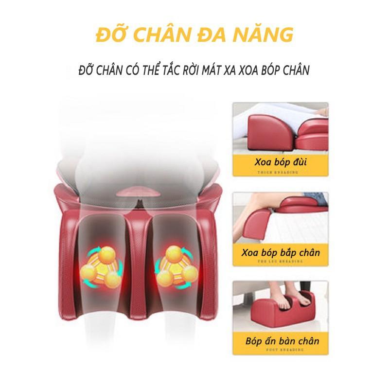 Ghế massage trị liệu hồng ngoại matxa toàn thân, xoa bóp bấm huyệt giảm đau nhức xương khớp, cho giấc ngủ sâu