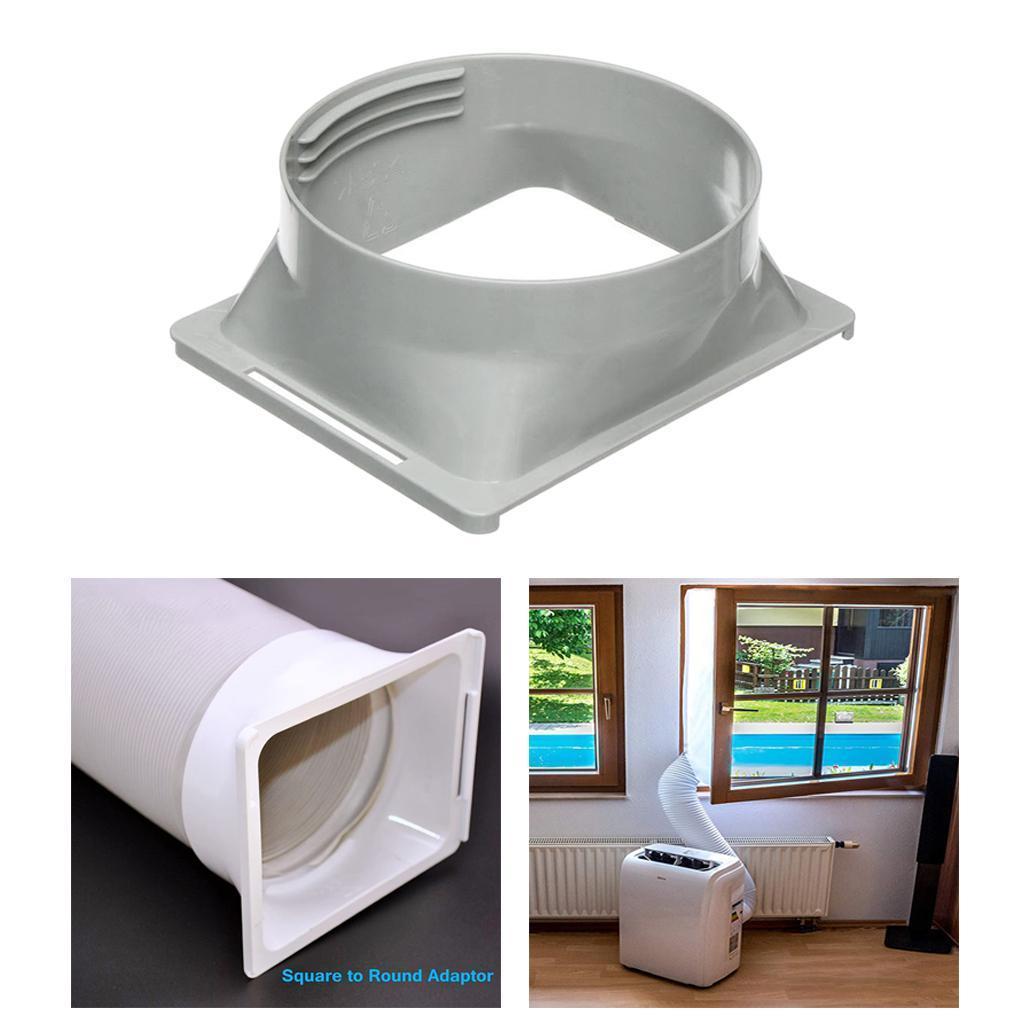 Exhaust Hose Interface Adapter Connector for  Air Conditioner Square