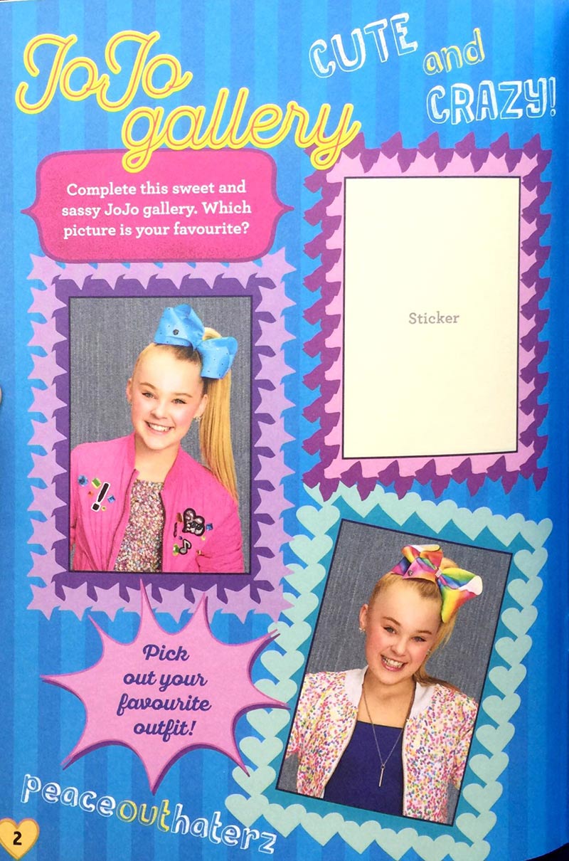 Jojo Siwa Sticker Book