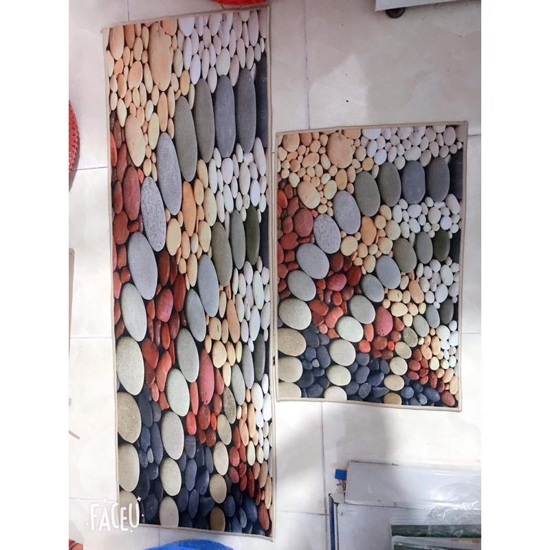 Bộ thảm bếp 3D chống trơn trượt