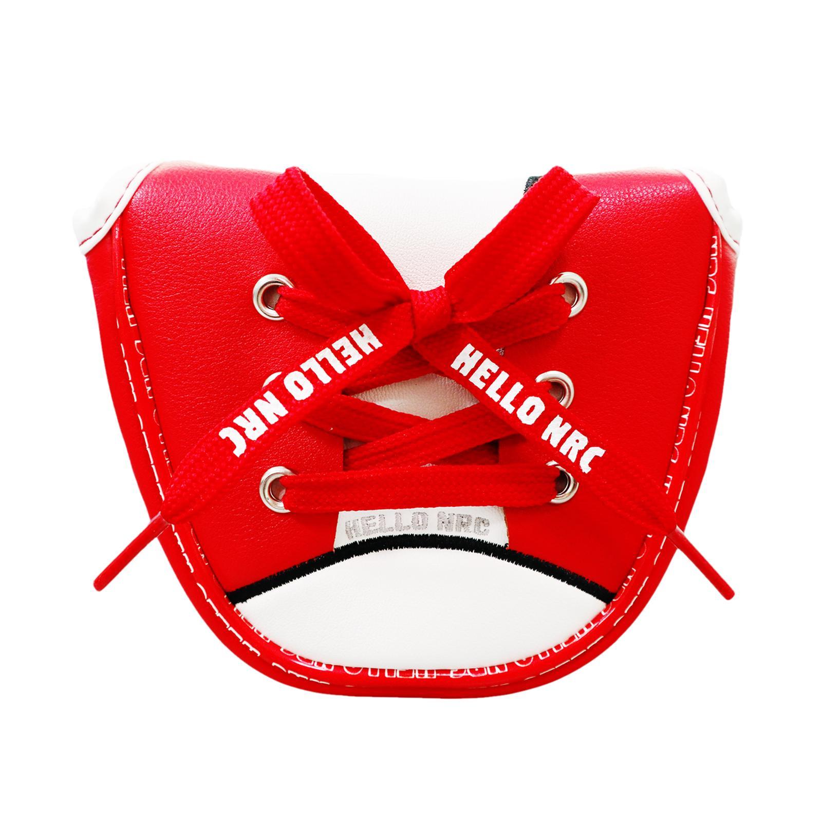 2 Pcs Golf Mallet Putter Head Cover Replacement Headcovers PU Leather