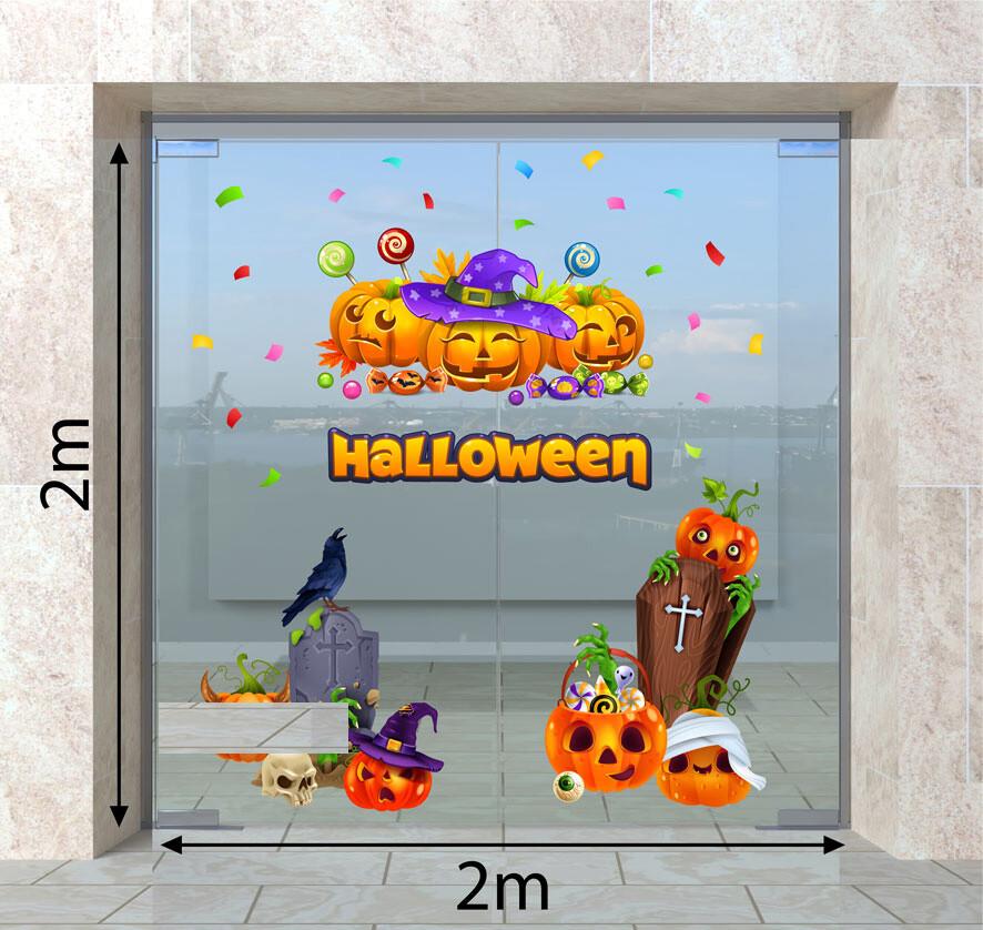 DECAL TRANG TRÍ HALLOWEEN 2023  COMBO SỐ 32