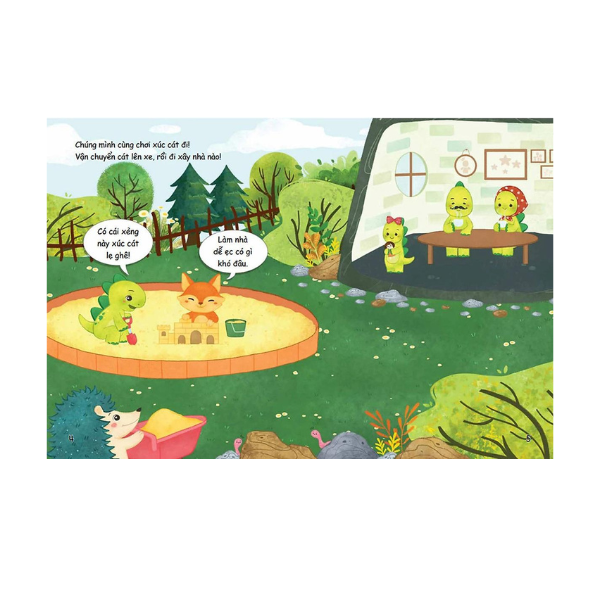 Sách Kỹ Năng Đạo Đức Cho Trẻ - Cùng Bé Phát Triển EQ Và PQ - Khủng Long Nhỏ Và Chiếc Xẻng (PN)