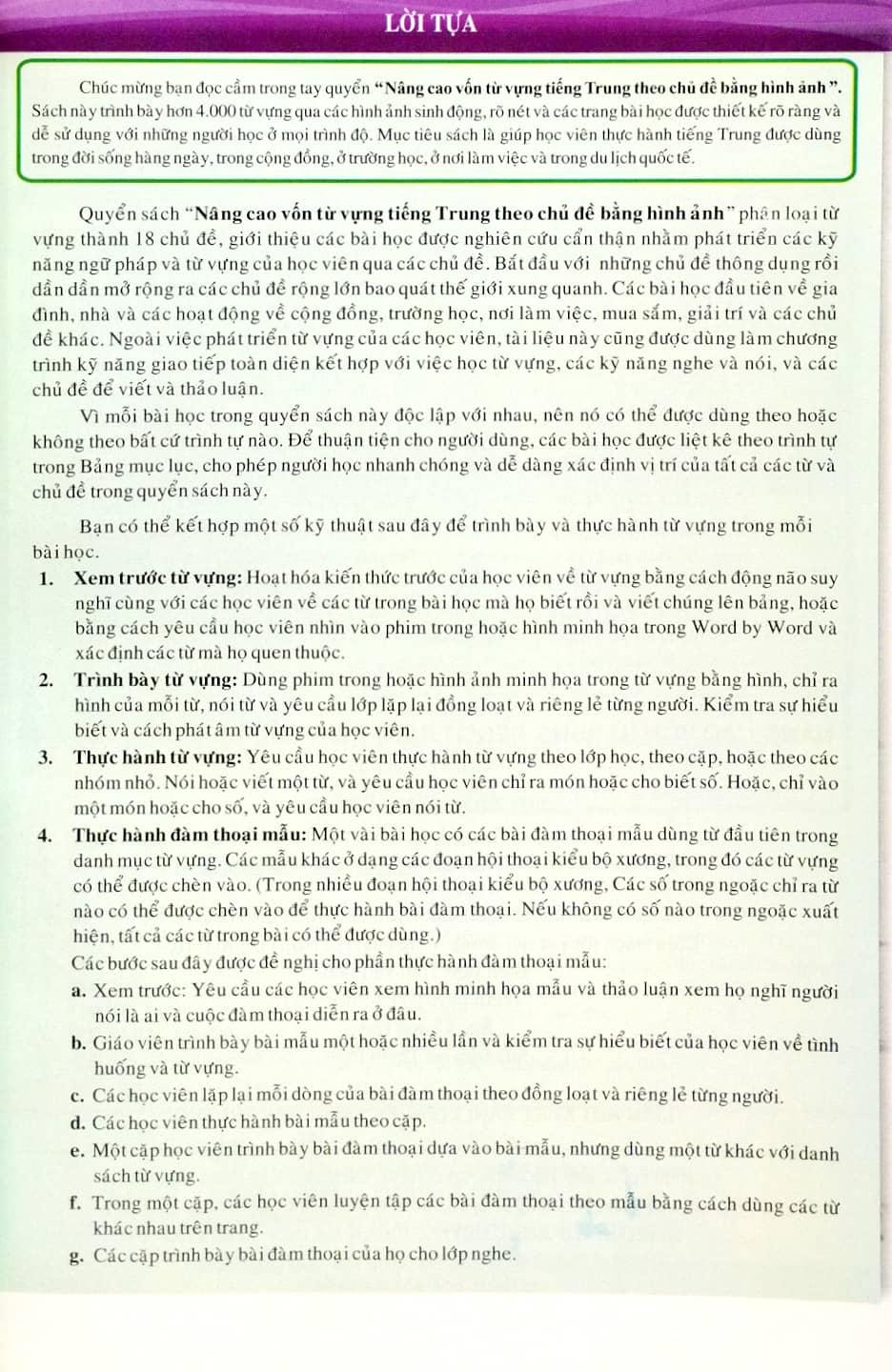 Nâng Cao Từ Vựng Tiếng Trung Theo Chủ Đề Bằng Hình Ảnh (Tái Bản 2023)