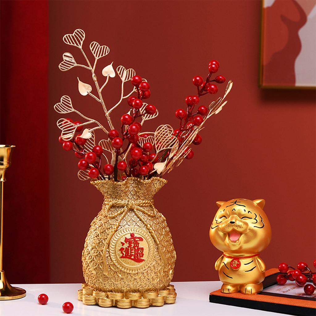 Creative Piggy  Feng  Crafts Golden for Wedding Bookshelf Decor