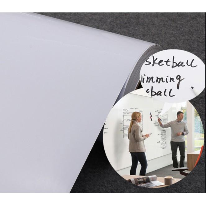 Decal bảng trắng dán tường CẮT THEO MÉT tùy chọn