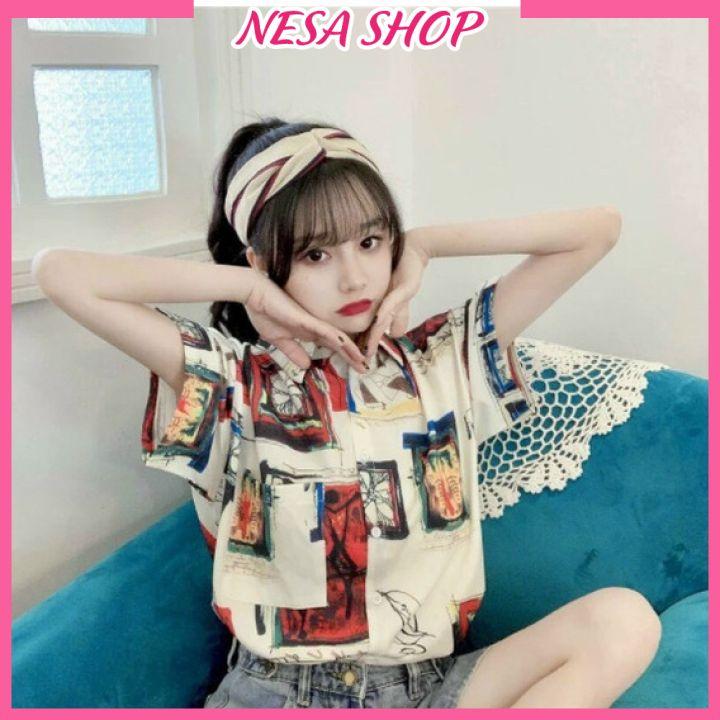 Áo sơ mi unisex, dáng ulzzang mặc cặp, nhóm, chất liệu Đũi trơn mềm mát, áo form rộng tay lỡ cổ bẻ, in 3D-HÌNH Ô TRANH