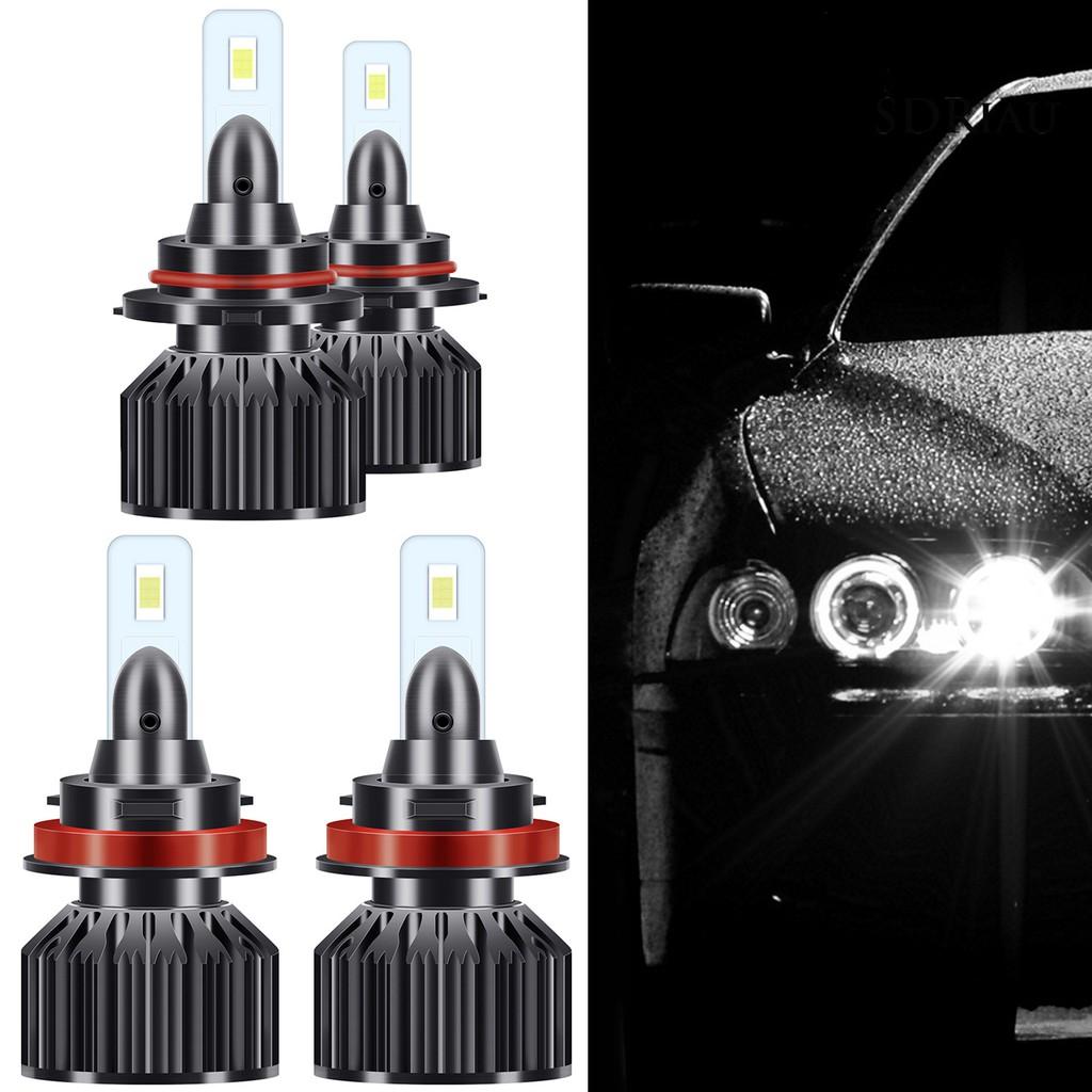 1 Cặp Đèn Pha Led Cob Siêu Sáng Cho Xe Hơi