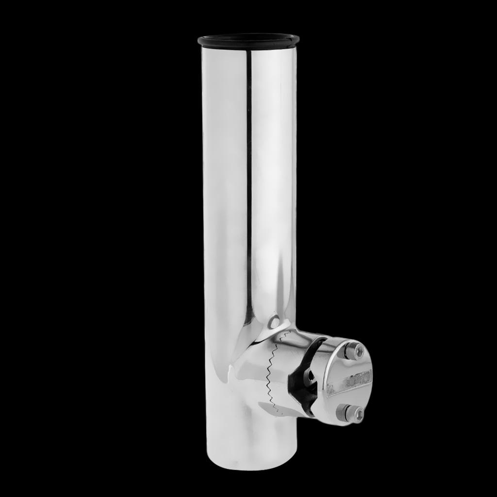 Kayak Boat Yacht Fishing Rod Holder Pole Mount Clamp On Rails 3/4" to 1"