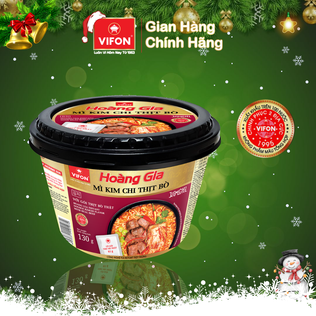 Thùng 12 Tô Kim Chi Thịt Bò HOÀNG GIA VIFON