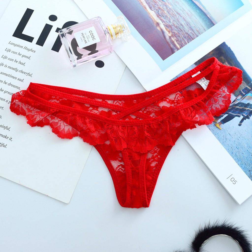 Quần lót lọt khe - Quần lót ren nữ phối dây sexy - Chất liệu ren mềm mịn, mẫu mới DNL019