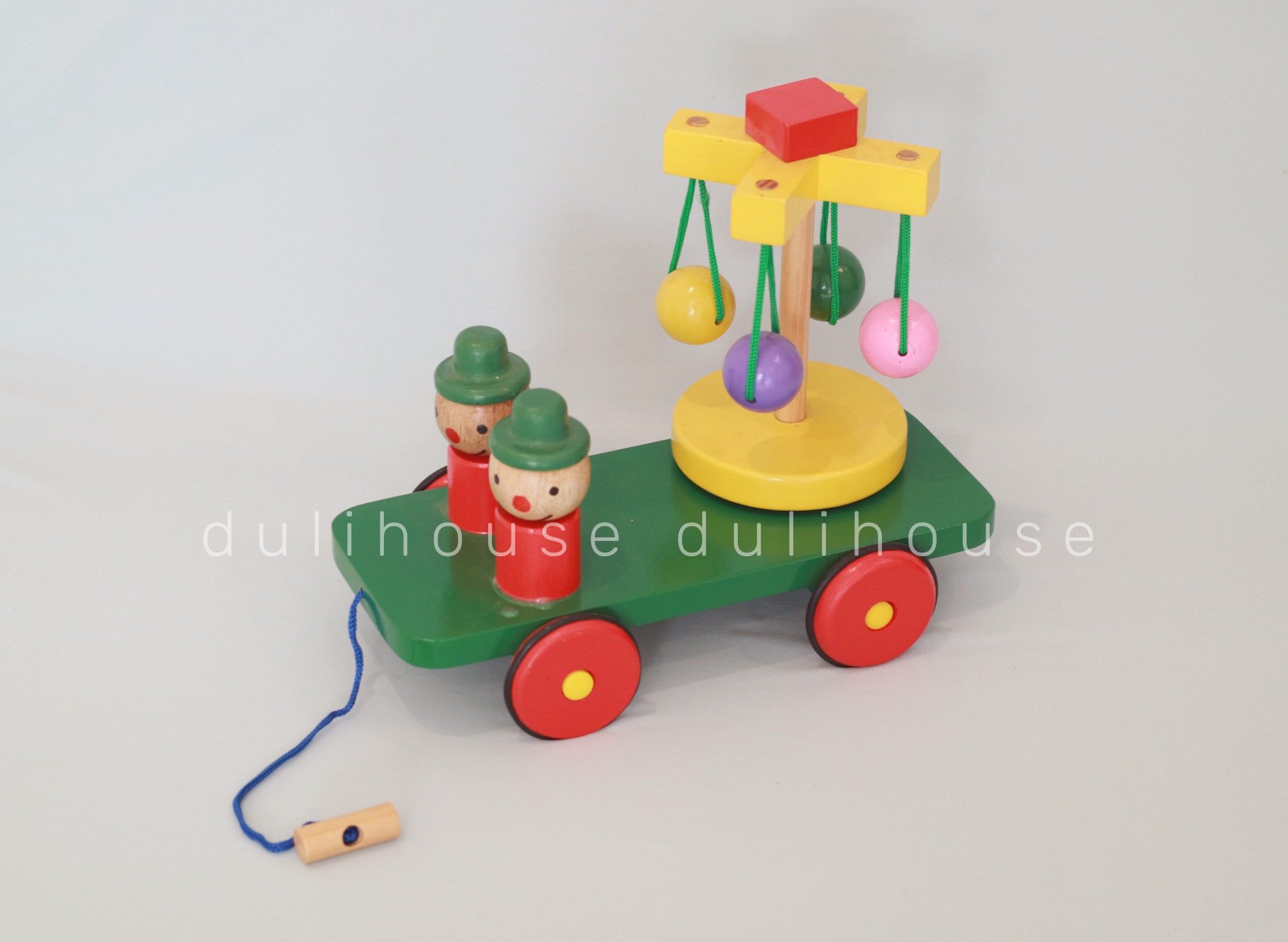 Xe chuyển động chú hề vui nhộn có bánh xe kéo - Phát triển khả nặng vận động sớm cho bé - Sản xuất tại Việt Nam