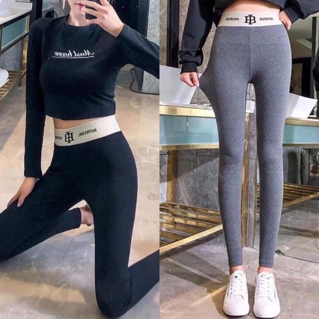 Quần legging len tăm cạp chun