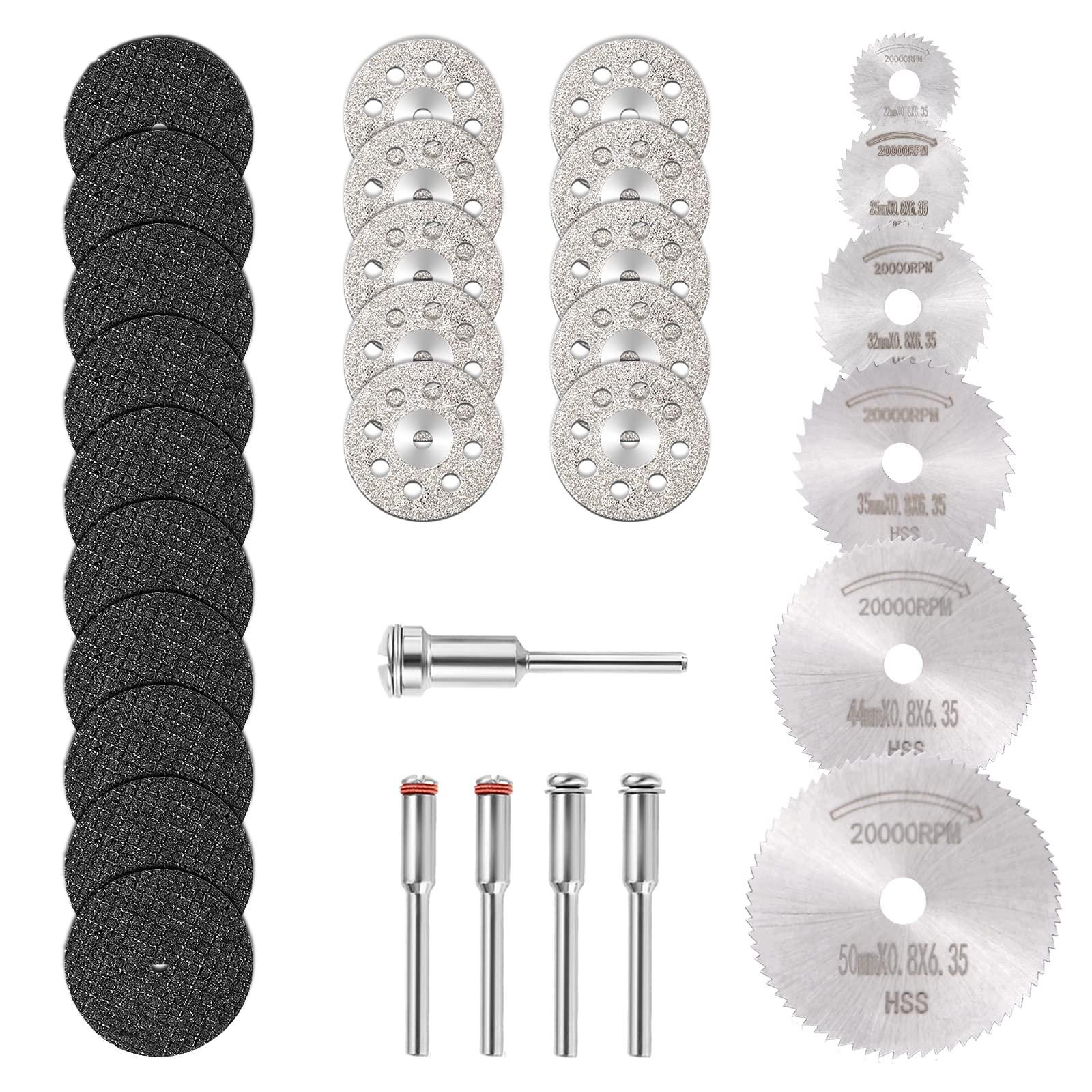 Đĩa kim cương mini được cắt / Mini  tròn lưỡi cưa / đĩa cắt nhựa mini  cho đá kim loại - 30 % gói
