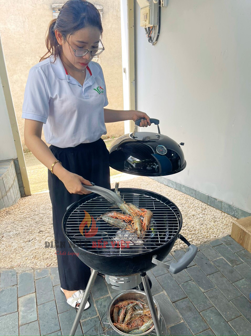 Bếp Nướng BBQ GRILL 22N, Bếp Nướng Ngoài Trời, Bếp Nướng Không Khói, Bếp Nướng Sân Vườn