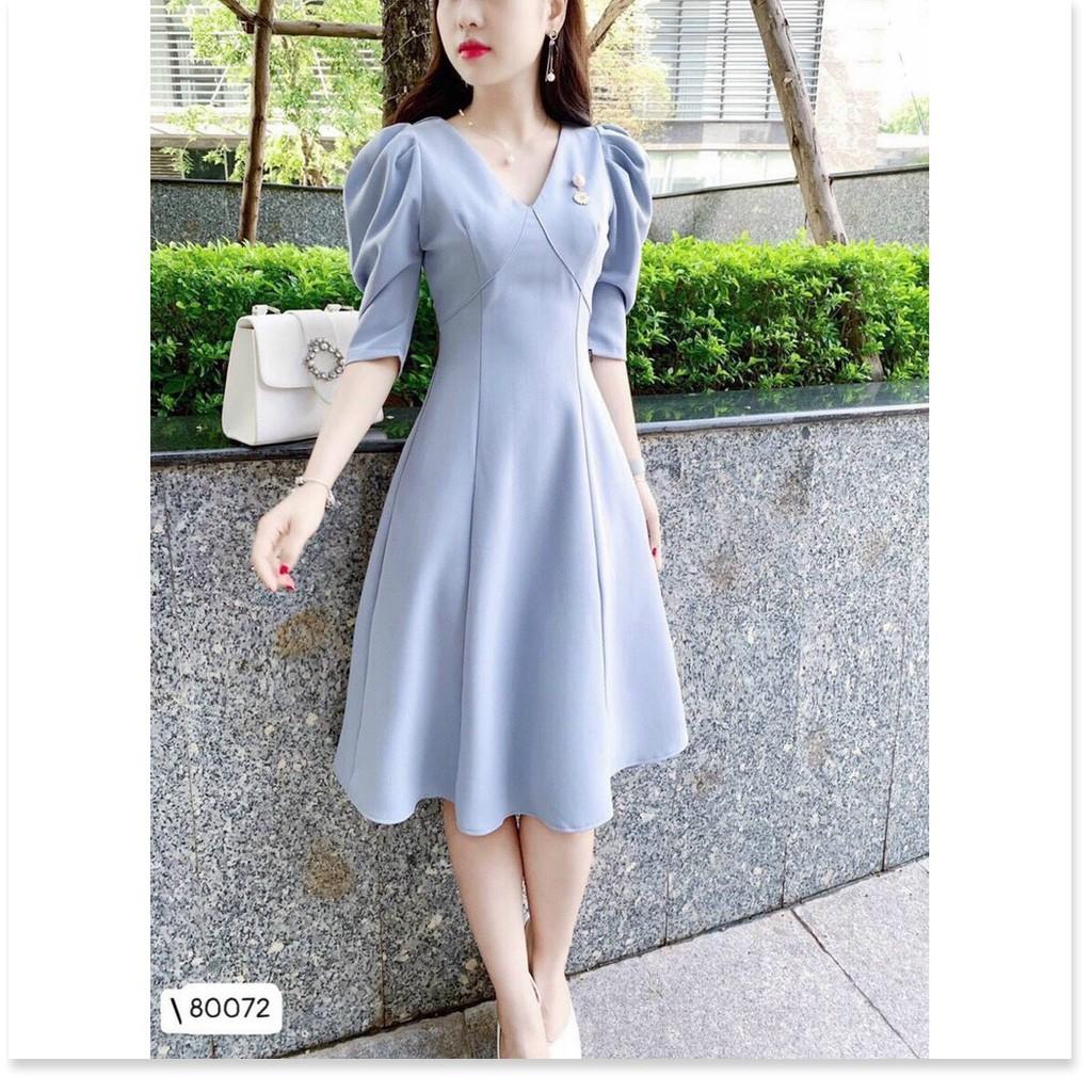 ĐẦM UMI XINH XẮN,HỌA TIẾT TRƠN NHƯNG KHÔNG KÉM PHẦN SANG TRỌNG KHÁNH AN FASHION